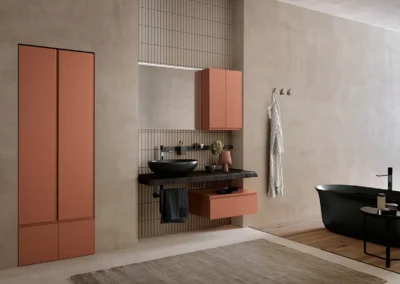 Mobile bagno con maniglia a gola modello Gola 06