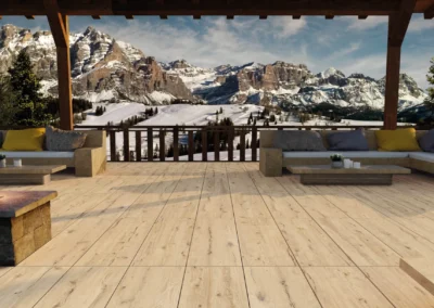 Pavimentazione outdoor effetto legno Robur Patio Honey