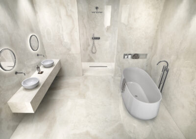 Bagno rivestito con Tagina Onyx Diamond Bright